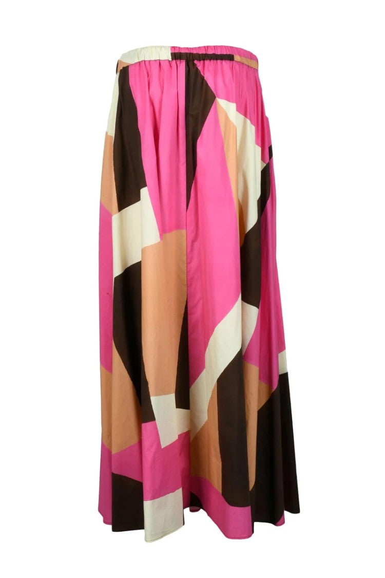 Alysi Long Cotton Skirt - Multicolor