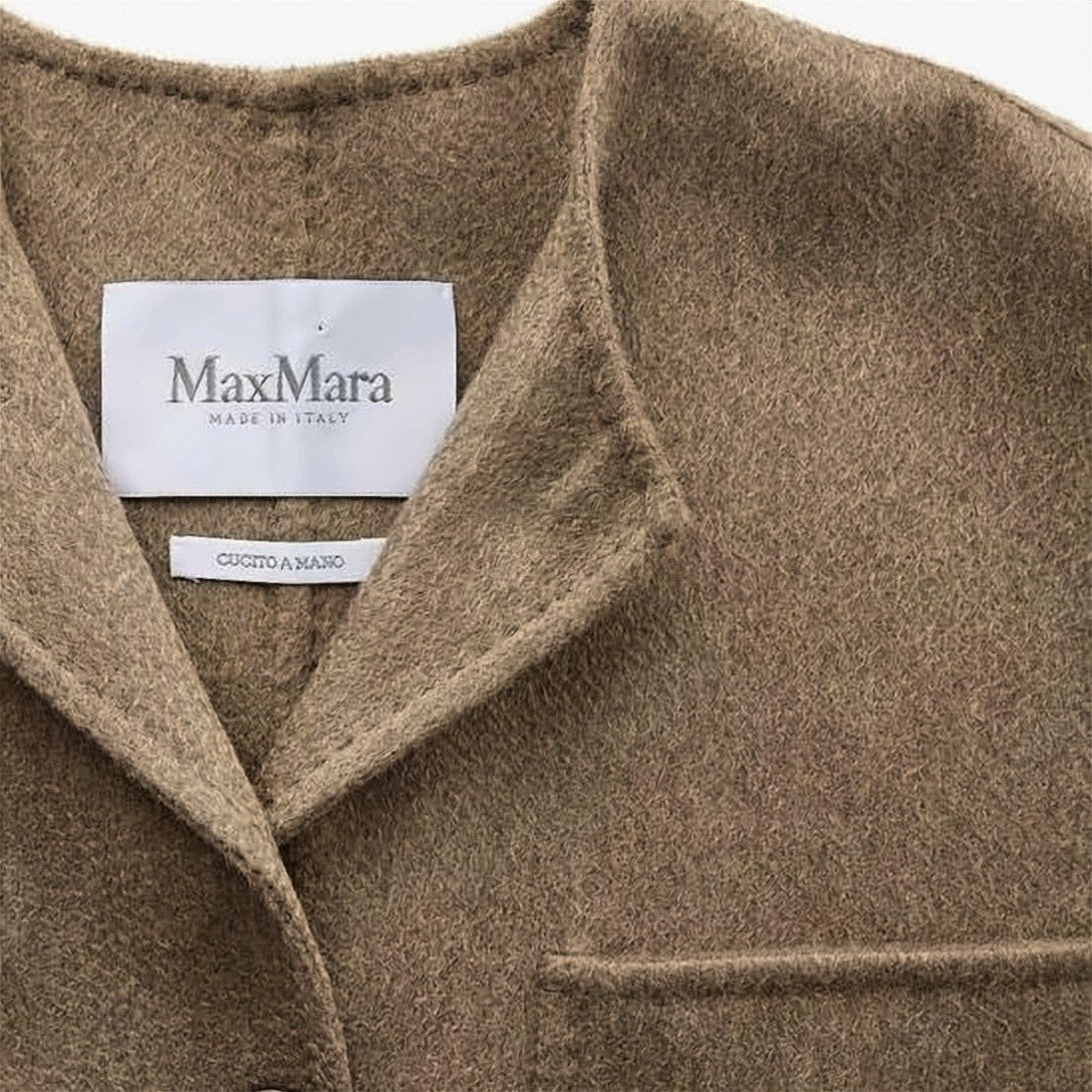 Max Mara Cashmere Short Coat With Belted Waist