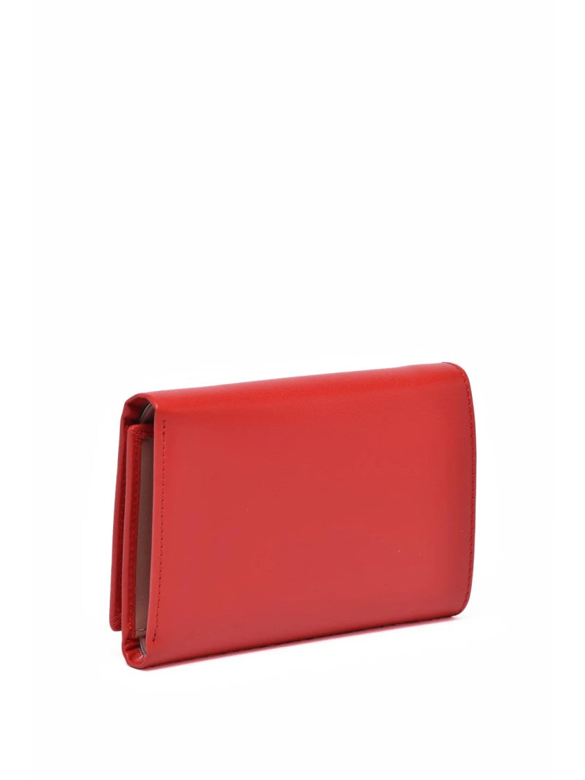 A. G. Spalding & Bros. Red Smooth Embossed Leather Wallet