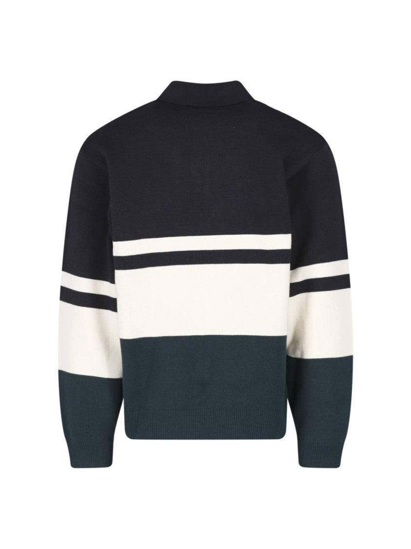 Carhartt Wip Multicolor Striped Viscose-Blend Long-Sleeve Polo Shirt