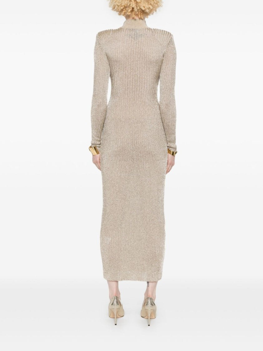 Self-Portrait Lurex Knitted Maxi Dress