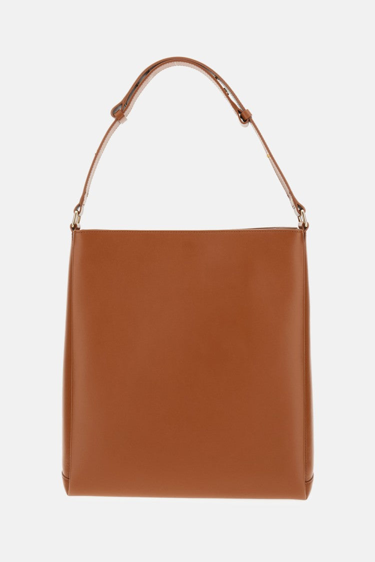 Plan C Leather Shopper Bag With Adjustable Handle