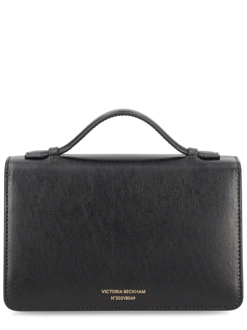 Victoria Beckham Neutrals Dorian Small Structured Leather Handbag