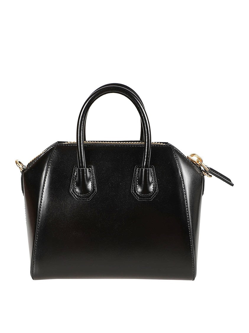 Givenchy Mini Antigona Patent-Leather Top-Handle Tote Bag