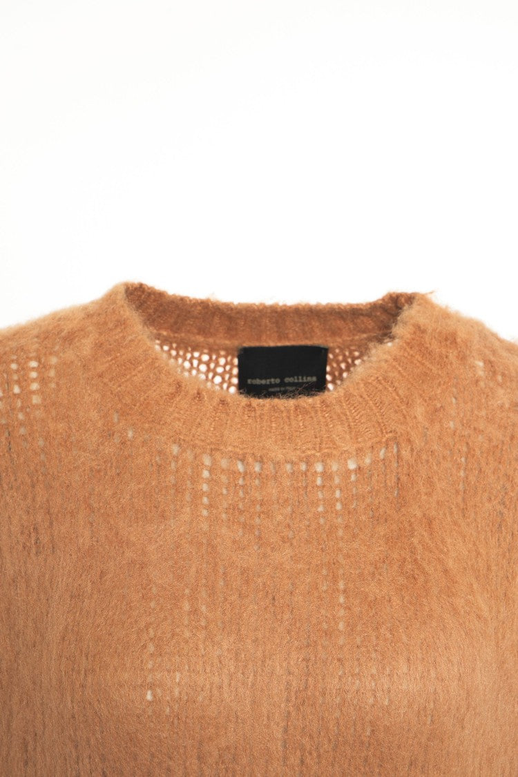 Roberto Collina Relaxed Fit Alpaca Sweater With Ribbed Cuffs