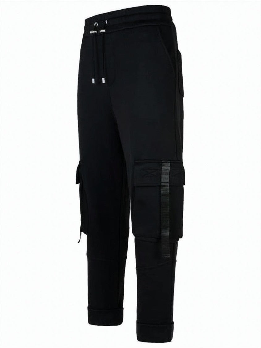Balmain Relaxed Fit Cargo Pants With Elastic Waistband