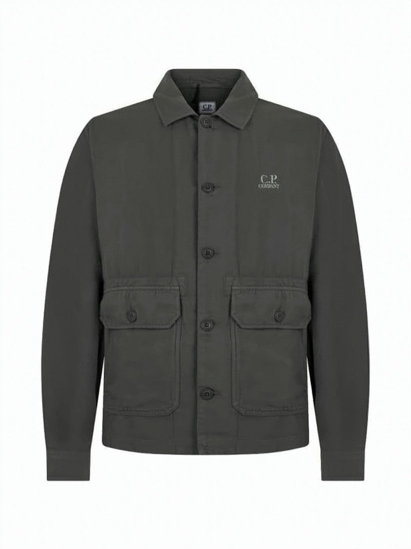 C.P. Company Long-Sleeve Button-Up Shirt With Flap And Patch Pockets