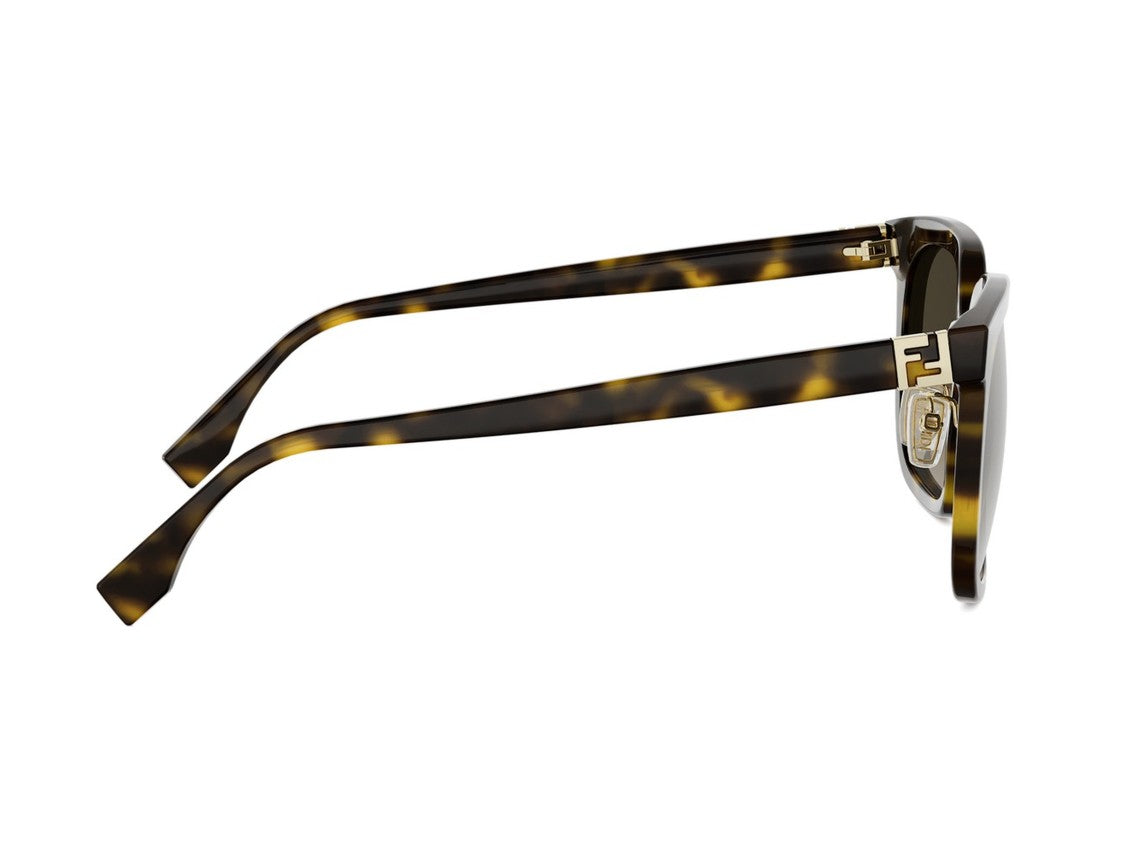 Fendi Fe40207f Bold Gradient Square Tortoiseshell Sunglasses
