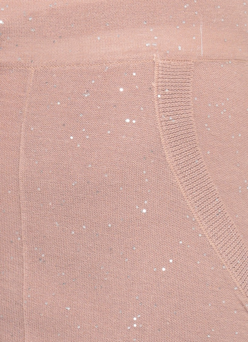 Kangra Viscose Sequined Drawstring Straight-Leg Pants
