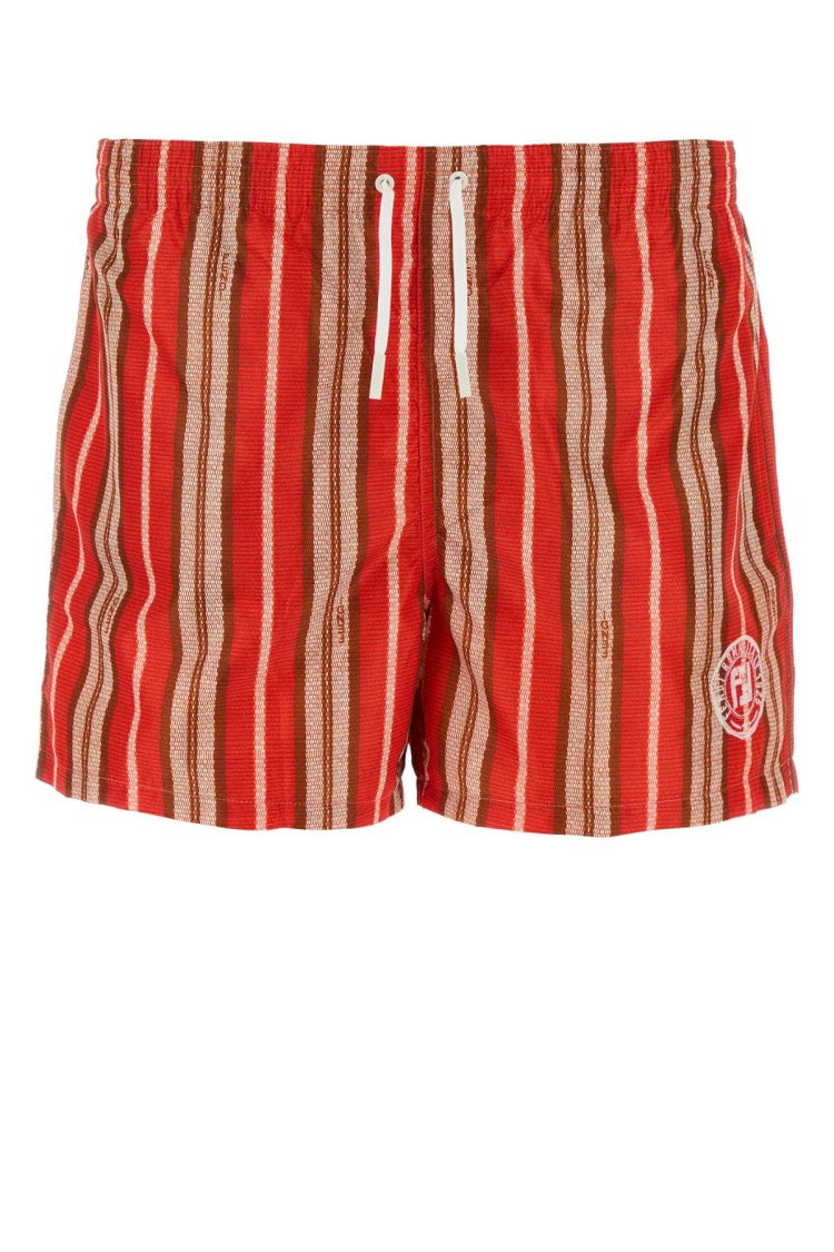 Fendi Printed Stretch Nylon Swimming Shorts