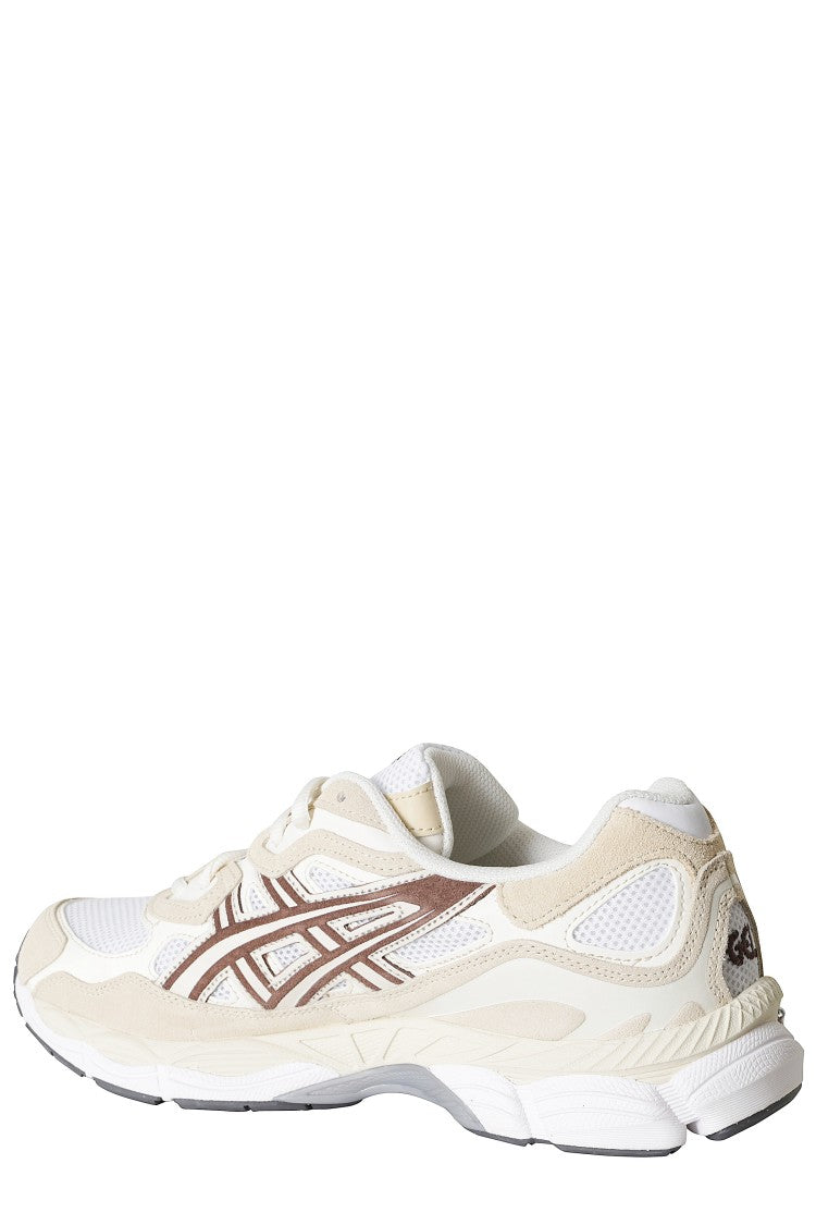 Asics Gel Nyc Cream Coffee Mesh Suede Sneakers