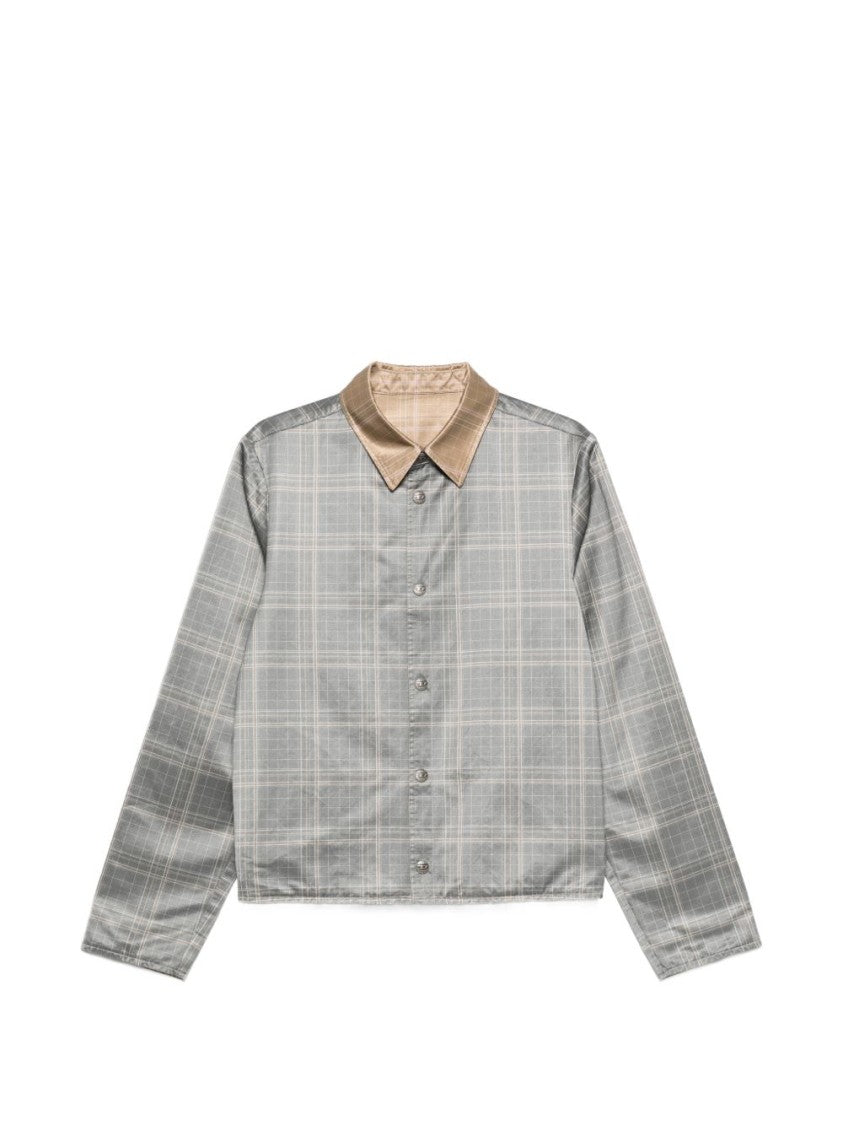 Diesel Grey Silk And Nylon Zip Jacket