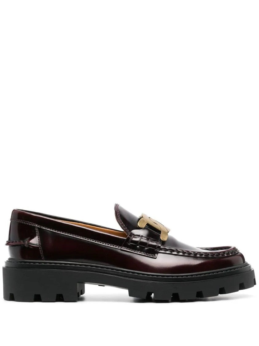Tod's Brown Leather Loafers