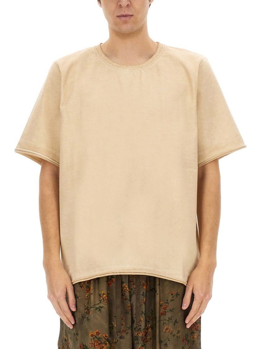 Uma Wang Oversized Cotton T-Shirt With Contemporary Design Elements