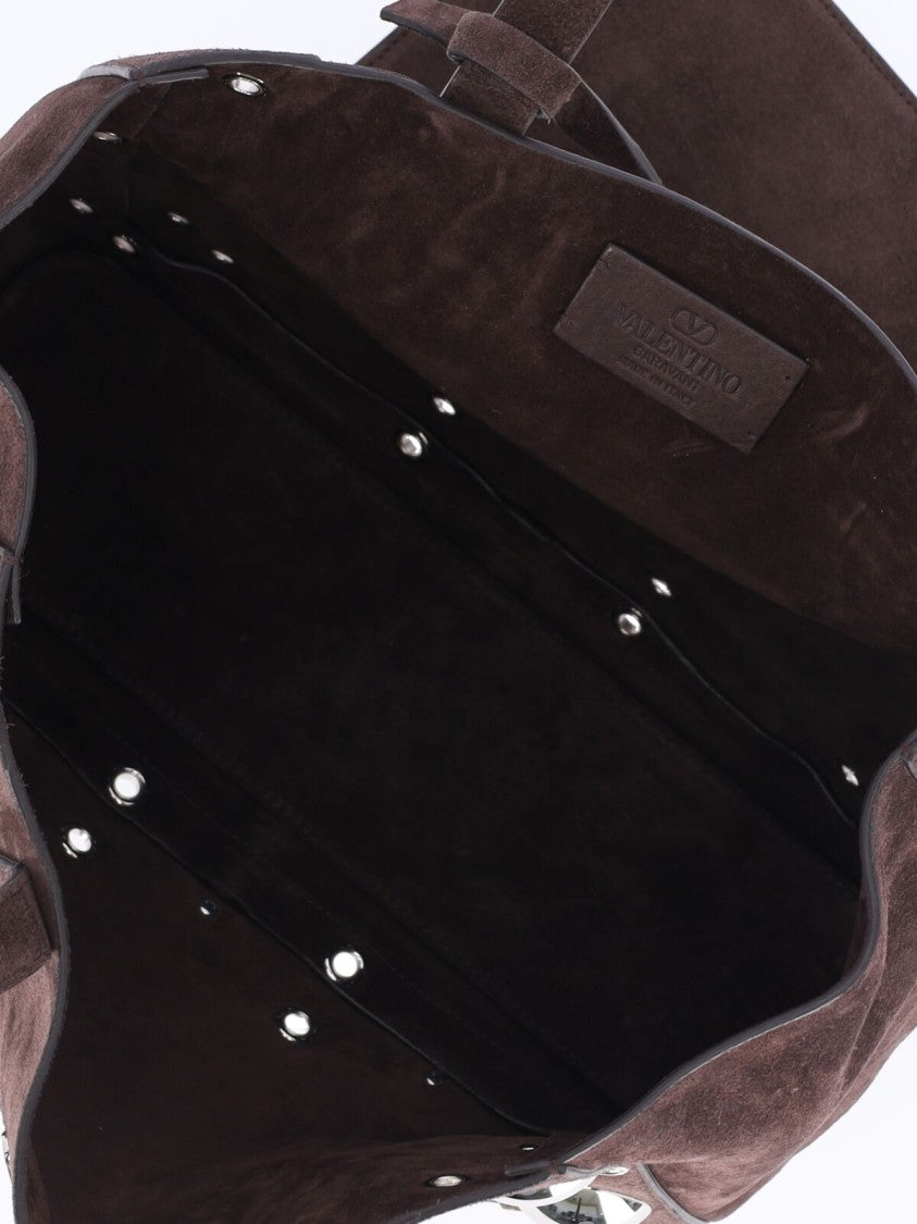 Valentino Garavani Nellcôte Tote Bag Small – Dark Brown