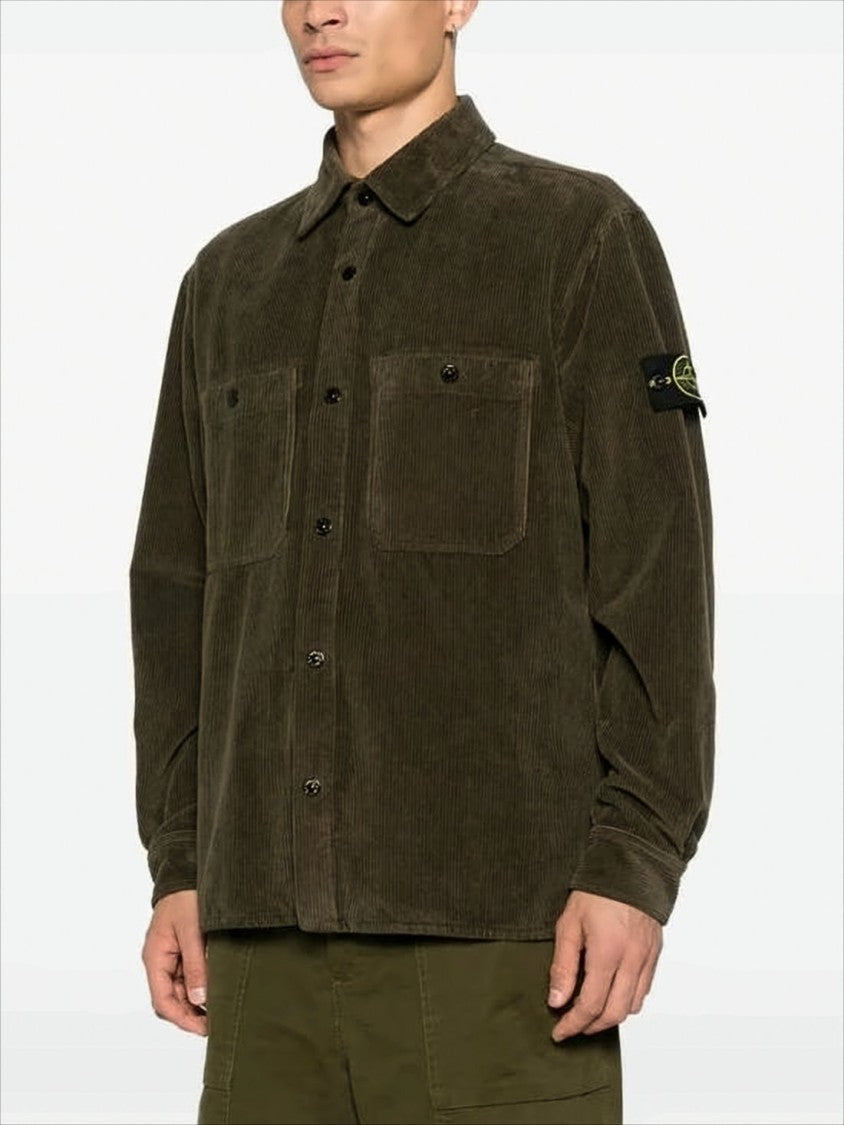 Stone Island Organic Cotton Corduroy Overshirt