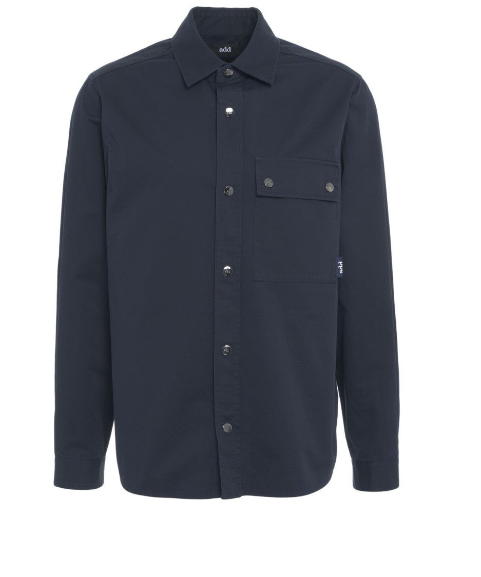 Add Contemporary Black Button-Up Shirt