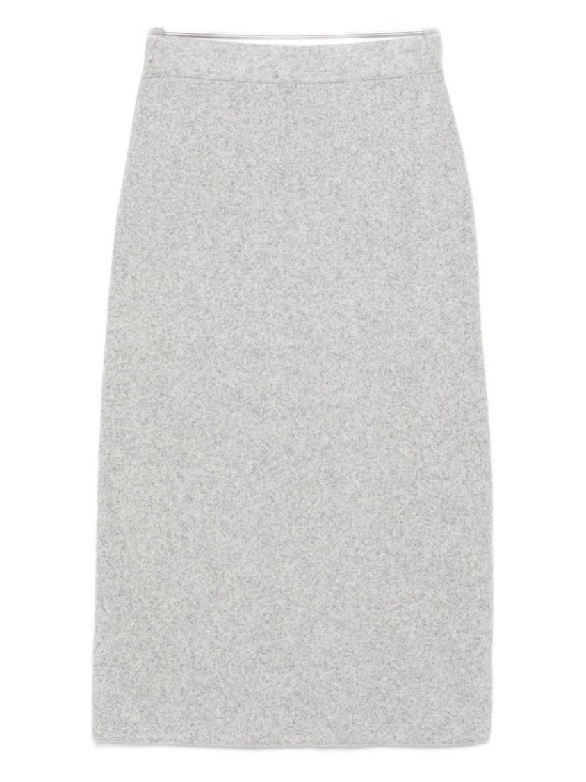 Seventy Sergio Tegon Heathered Grey Midi Skirt