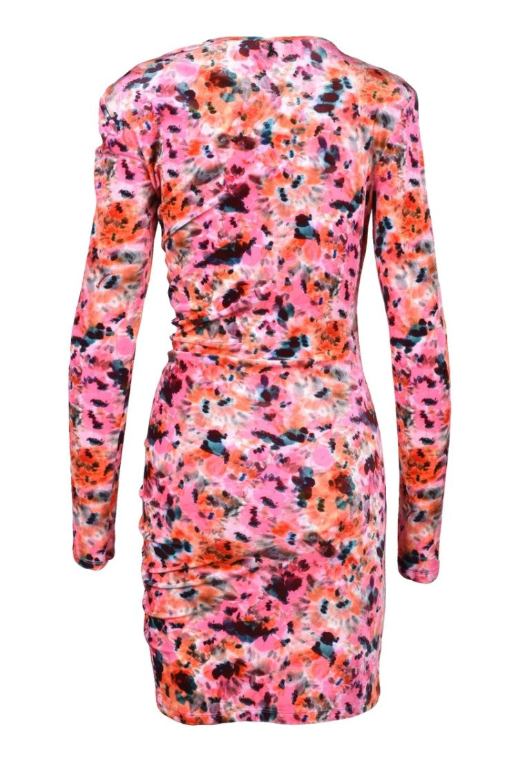 Patrizia Pepe Stretch Velvet Dress Multicolor - Multicolor