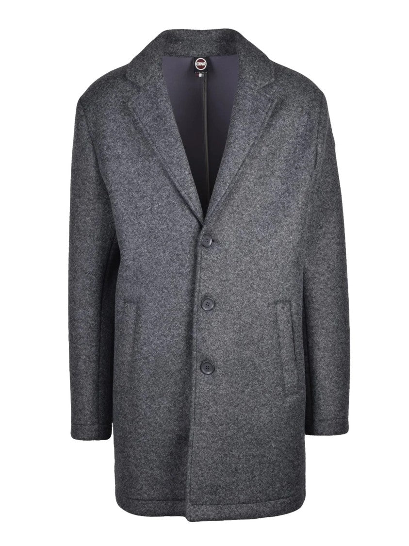 Colmar Originals Grey Polyester-Blend Button Coat