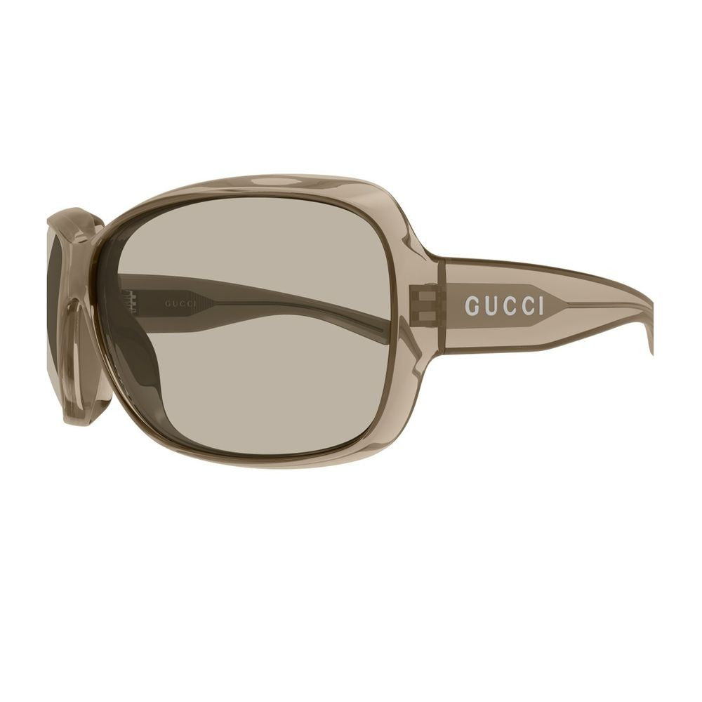Gucci Oversized Soft-Square Sunglasses With Sculpted Front And Logo Detail Gg2176s Linea Institutional Logo