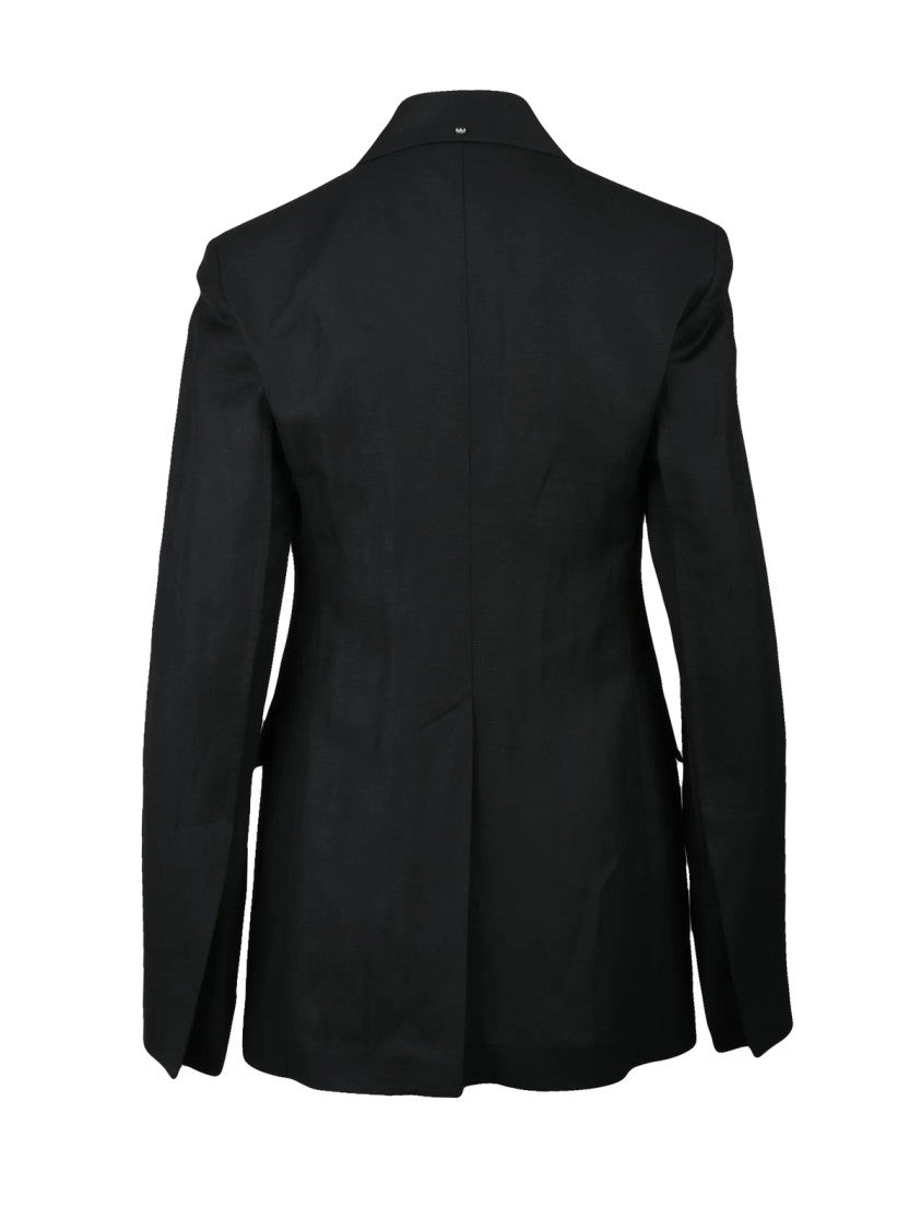 Sportmax Black Cera Giacca Viscose Linen Jacket