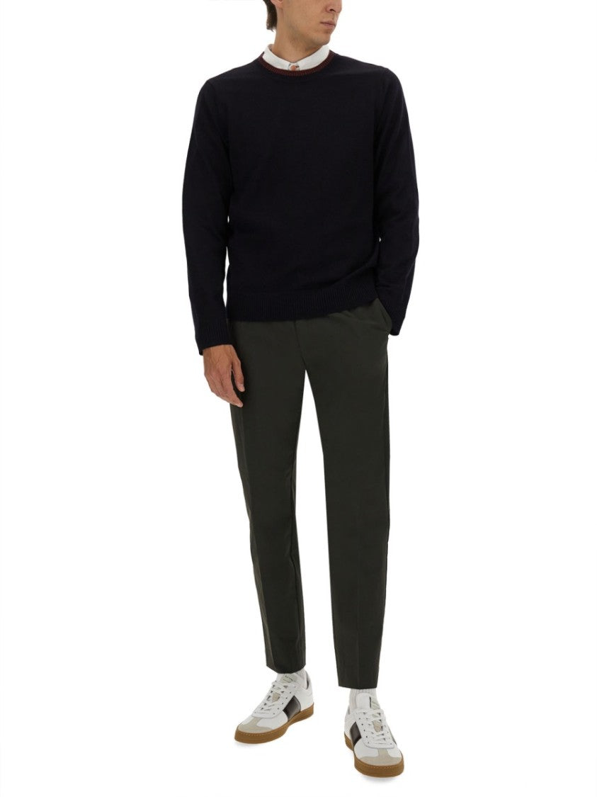 Ps Paul Smith Classic Crew Neck Shirt With Subtle Embroidered Logo