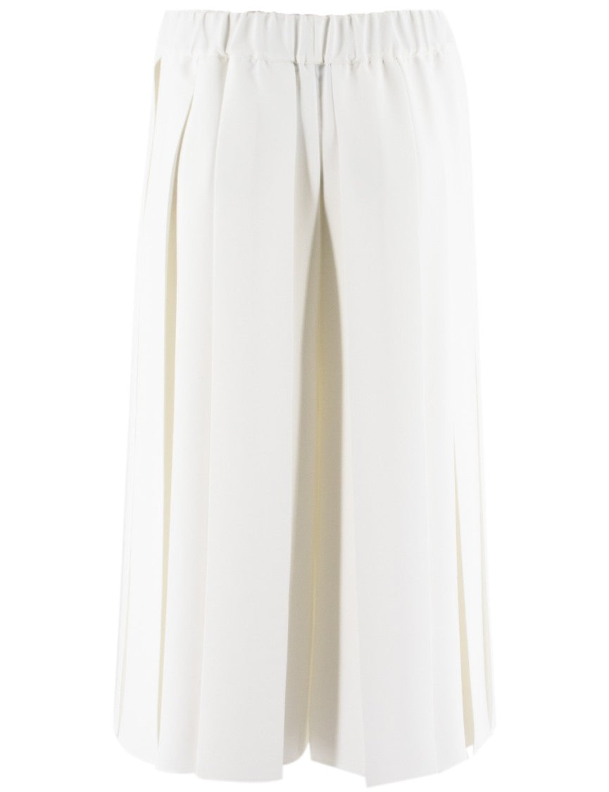 Fabiana Filippi Pleated Wide-Leg Trousers With Elasticated Waistband