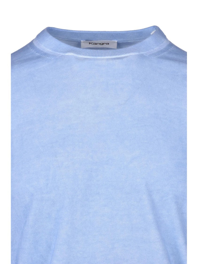 Kangra Light Blue Classic Cotton Sweater