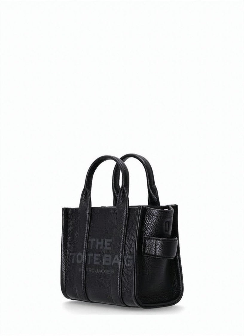 Marc Jacobs Textured Cow Leather Tote Bag With Embossed Branding