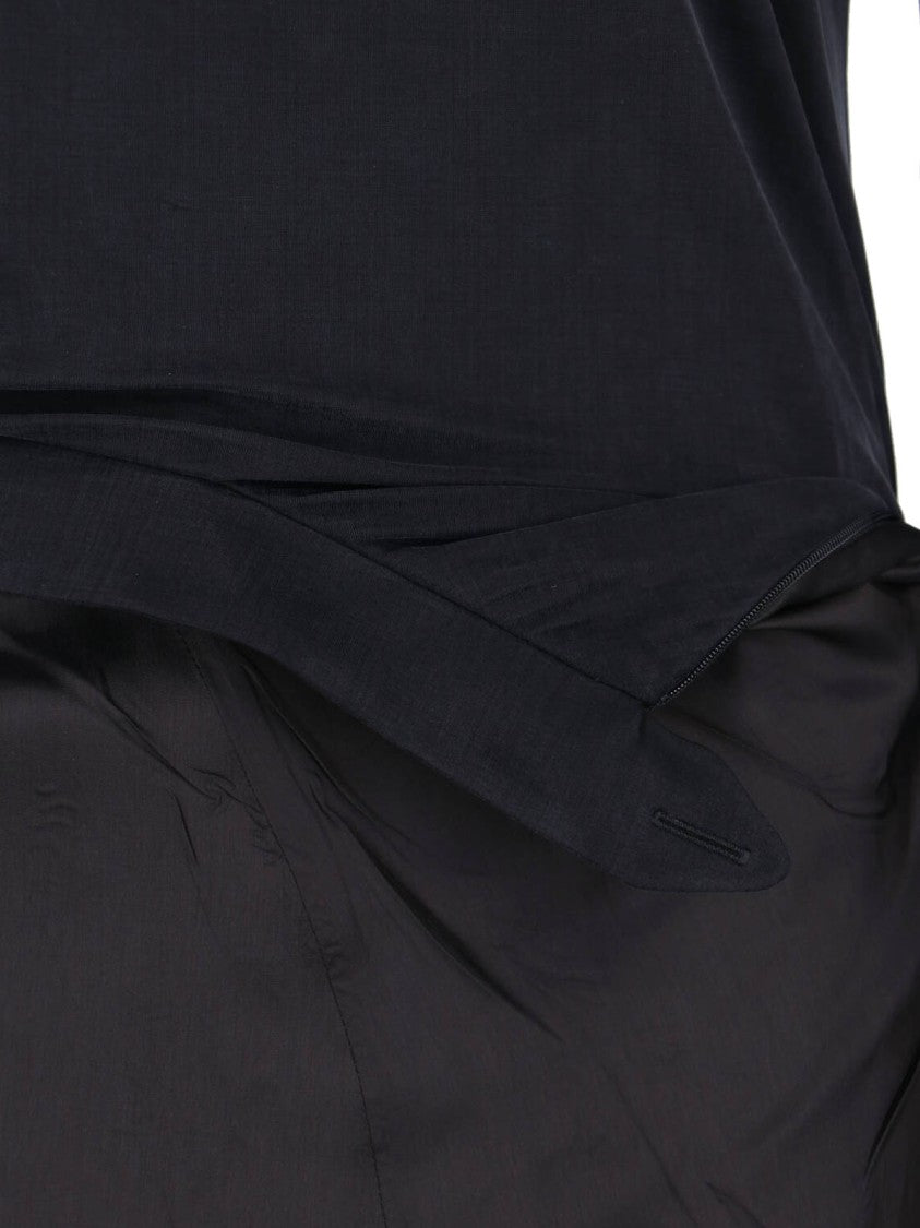 Maison Margiela Sleek Black Dress With Timeless Silhouette