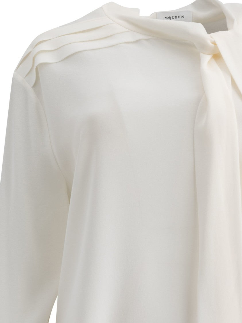 Alexander Mcqueen Silk Shirt With Relaxed Fit