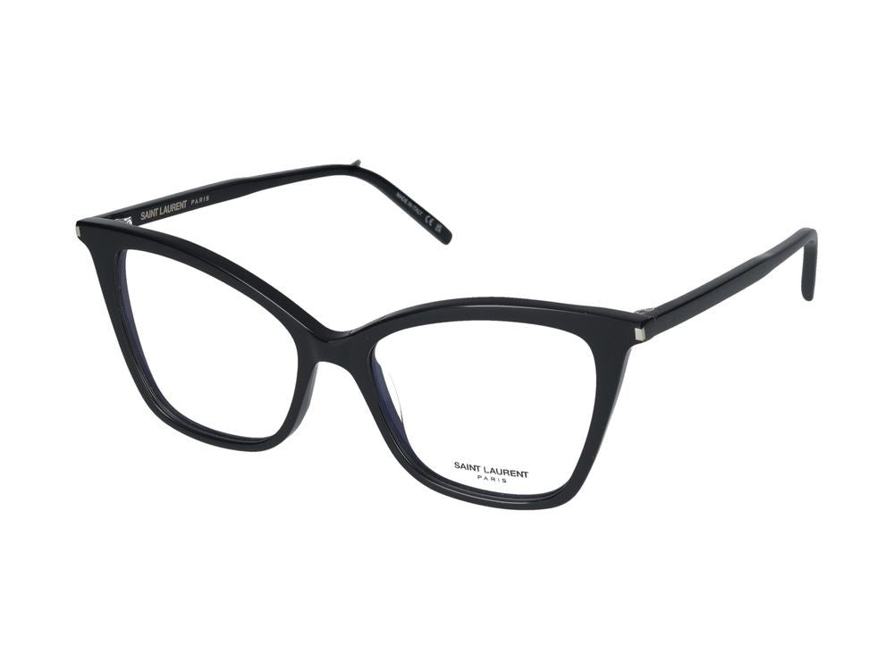 Saint Laurent Eyeglasses Sl 386 001 Black Black Transparent 53/16/145