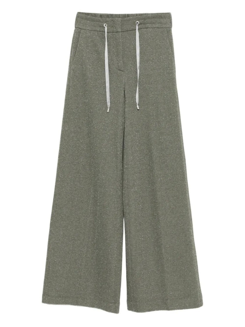 Peserico Wide-Leg Pants With Drawstring Waist