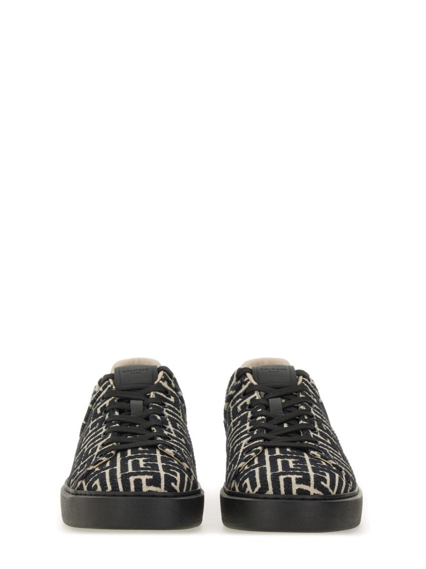 Balmain Jacquard "B-Court" Sneakers