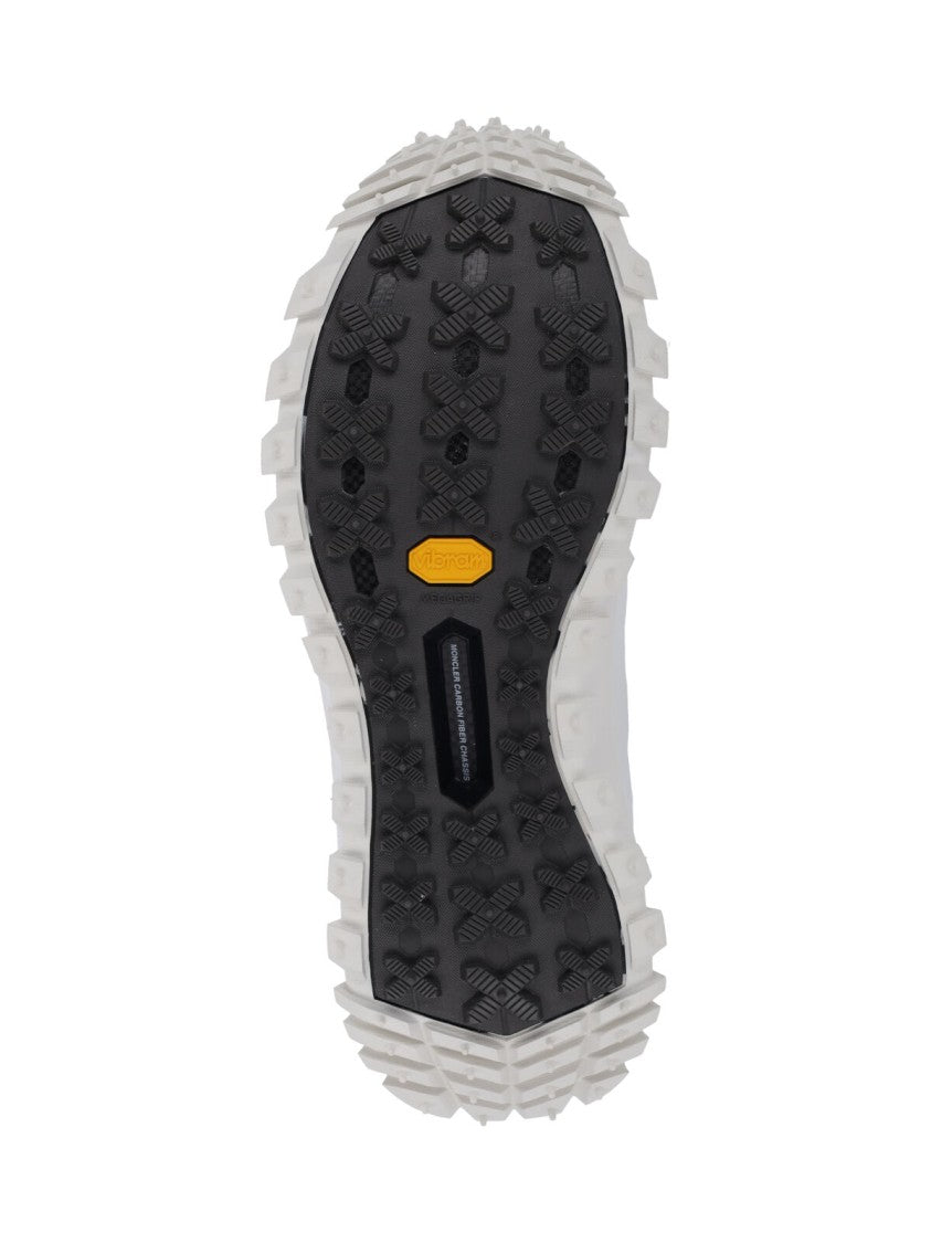 Moncler White Technical Mesh Vibram Sole Sneakers