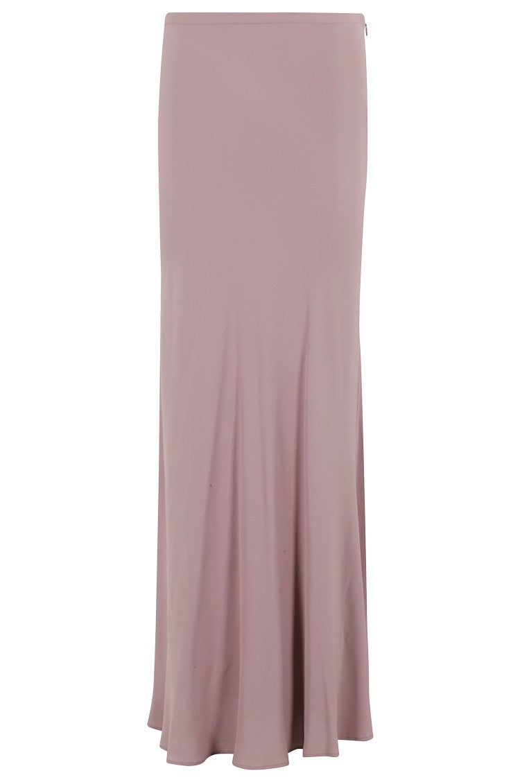 Federica Tosi Flared Hem Crepe De Chine Maxi Skirt
