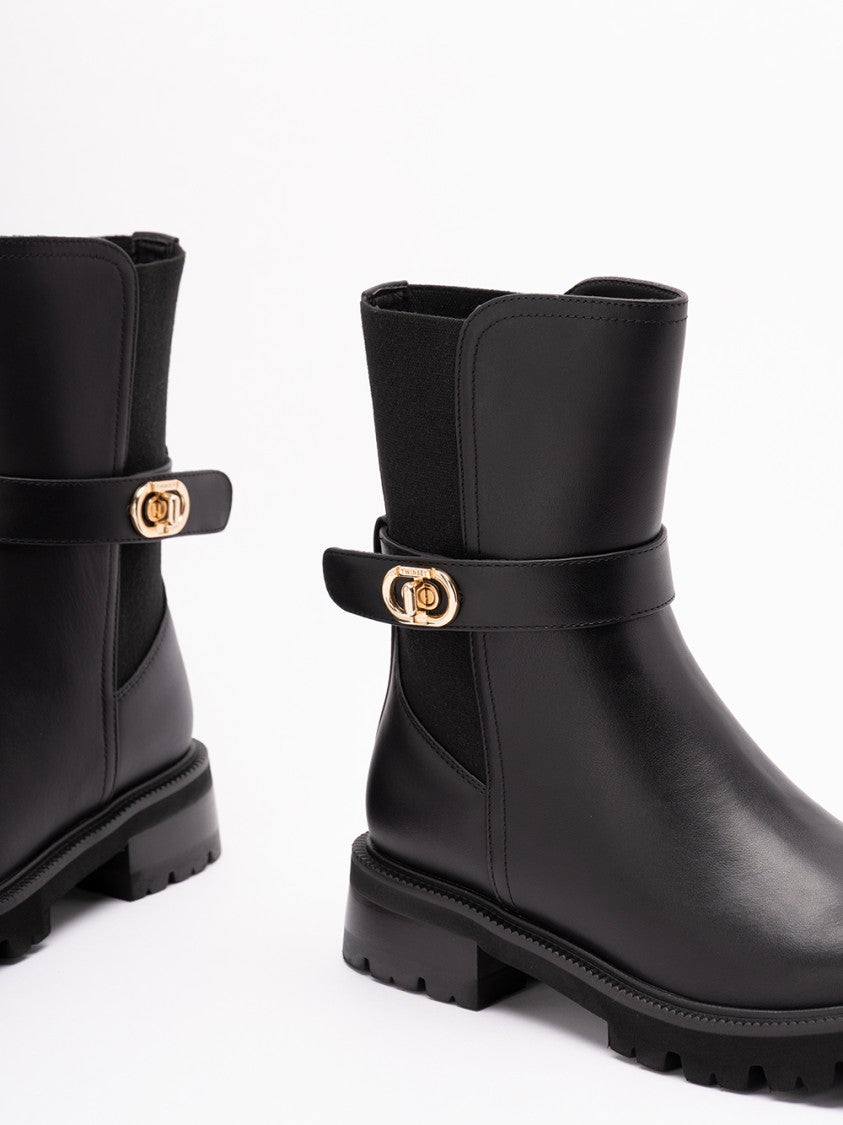 Twin-Set Black Polyurethane Boots