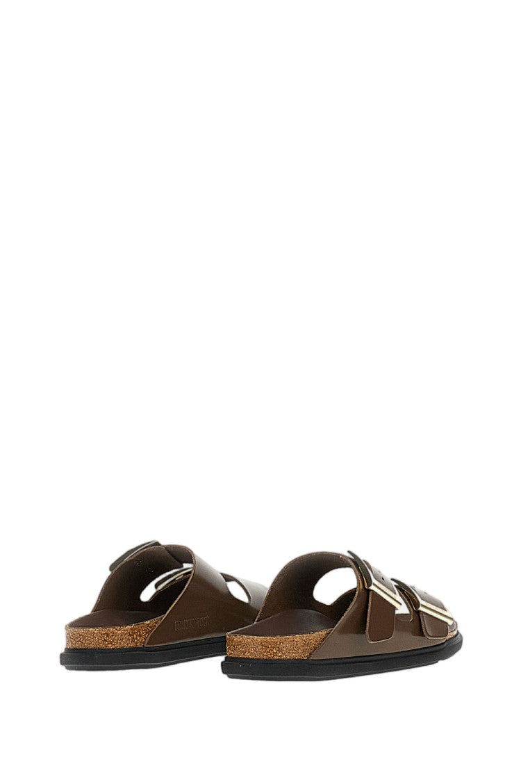 Birkenstock Brown Arizona Db Hex Iconic Two-Strap Sandal