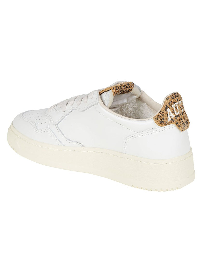 Autry Medalist Low Animal-Print Cow Leather Sneakers