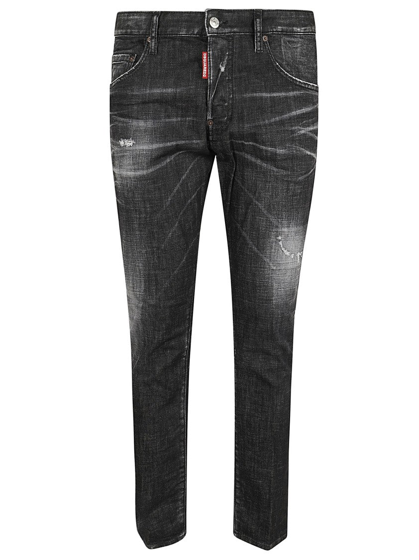 Dsquared2 Slim Fit Stretch Cotton Denim Jeans