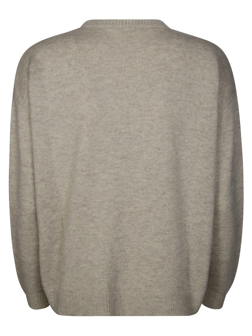 Max Mara Ornate Sequin-Embellished Sweater With Large Letter 'M'