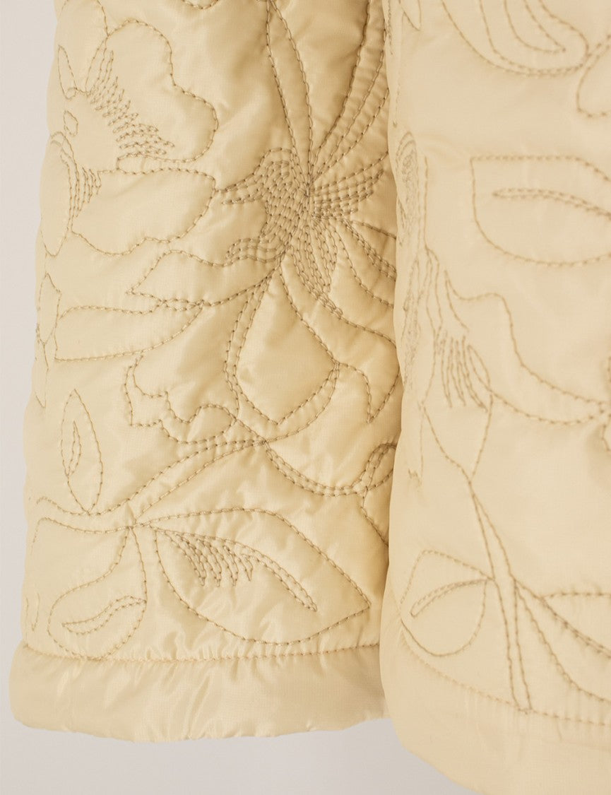 Ermanno Scervino Cut Jacket With Quilted Floral Detailing