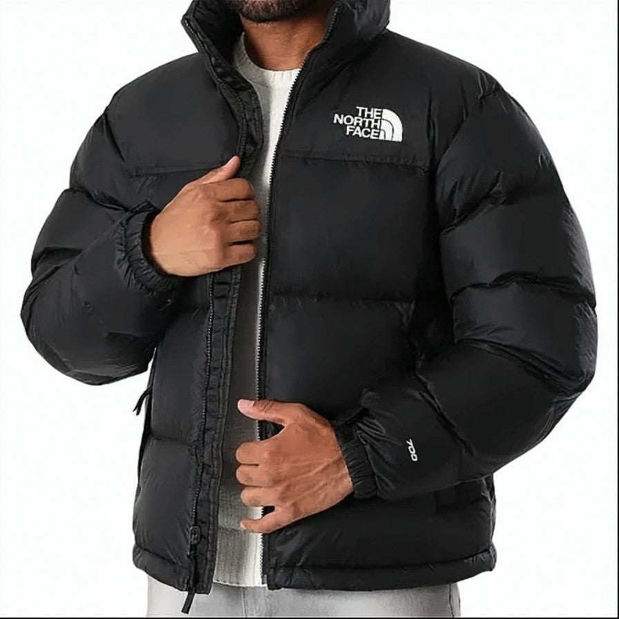 The North Face Matte Black Winter Puffer Jacket