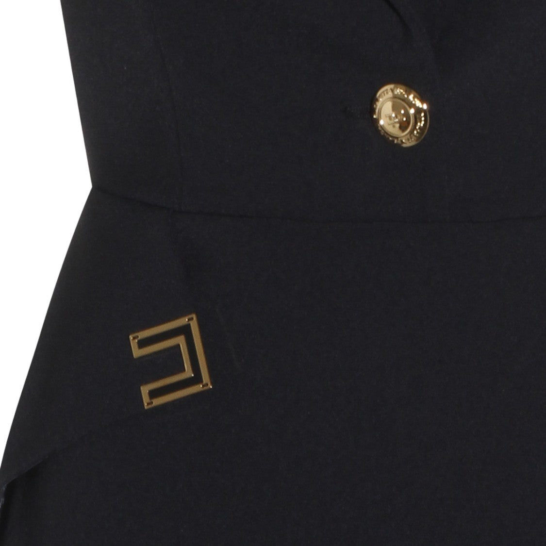 Elisabetta Franchi Classic Black Dress With Timeless Silhouette