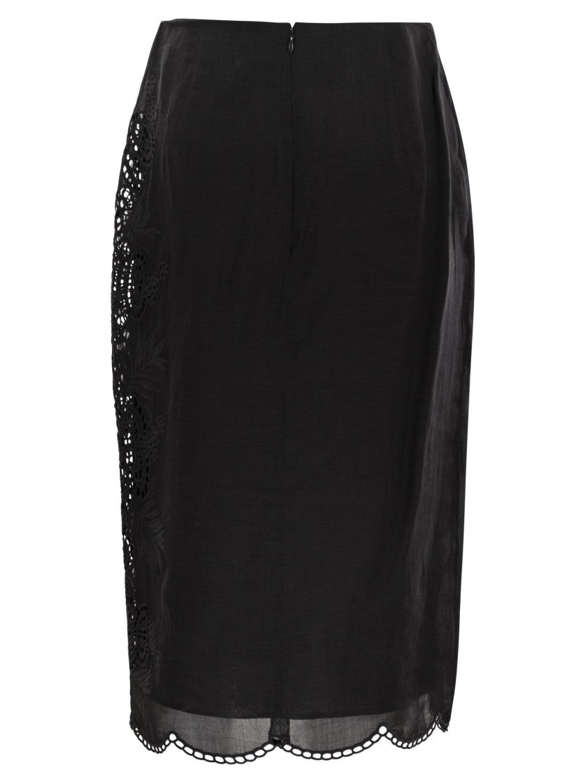 Max Mara Fify - Ramie Canvas Skirt