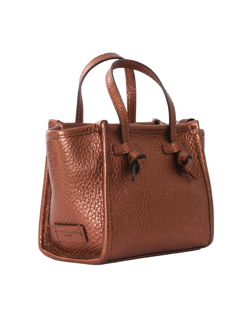 Gianni Chiarini Structured Brown Leather Handbag