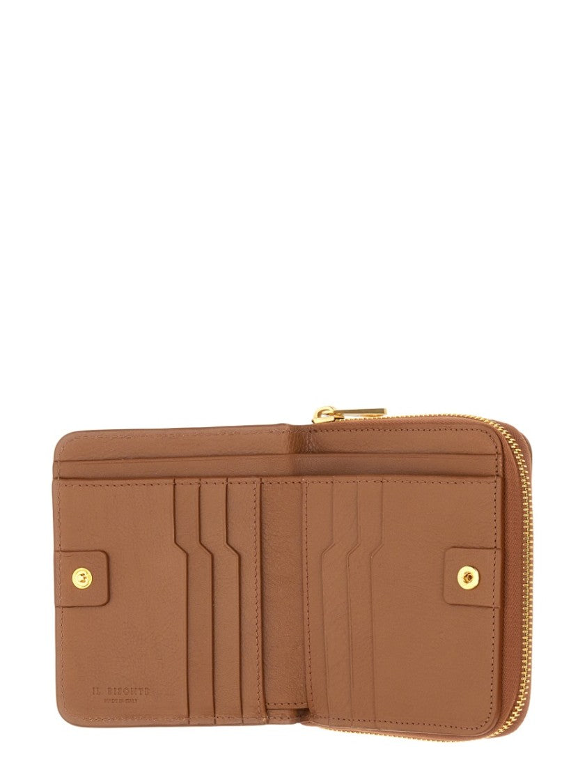 Il Bisonte Compact Brown Leather Wallet