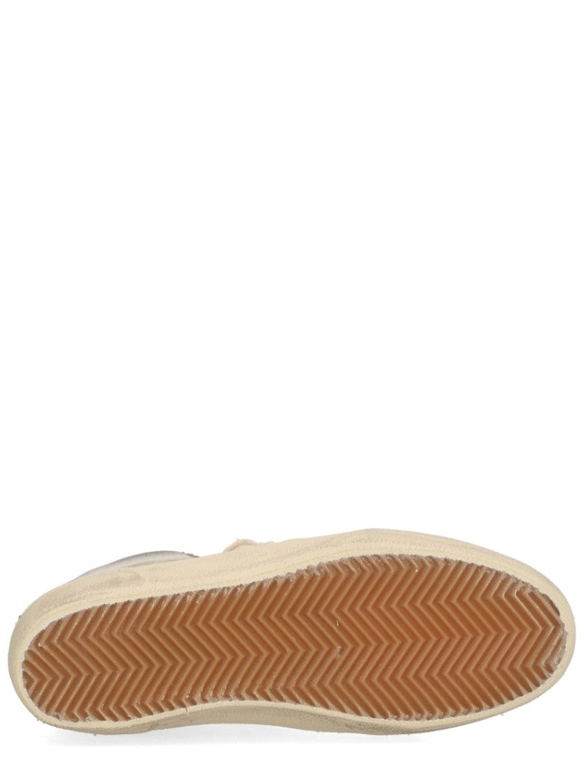 Golden Goose Mid Star Beige Leather Sneakers