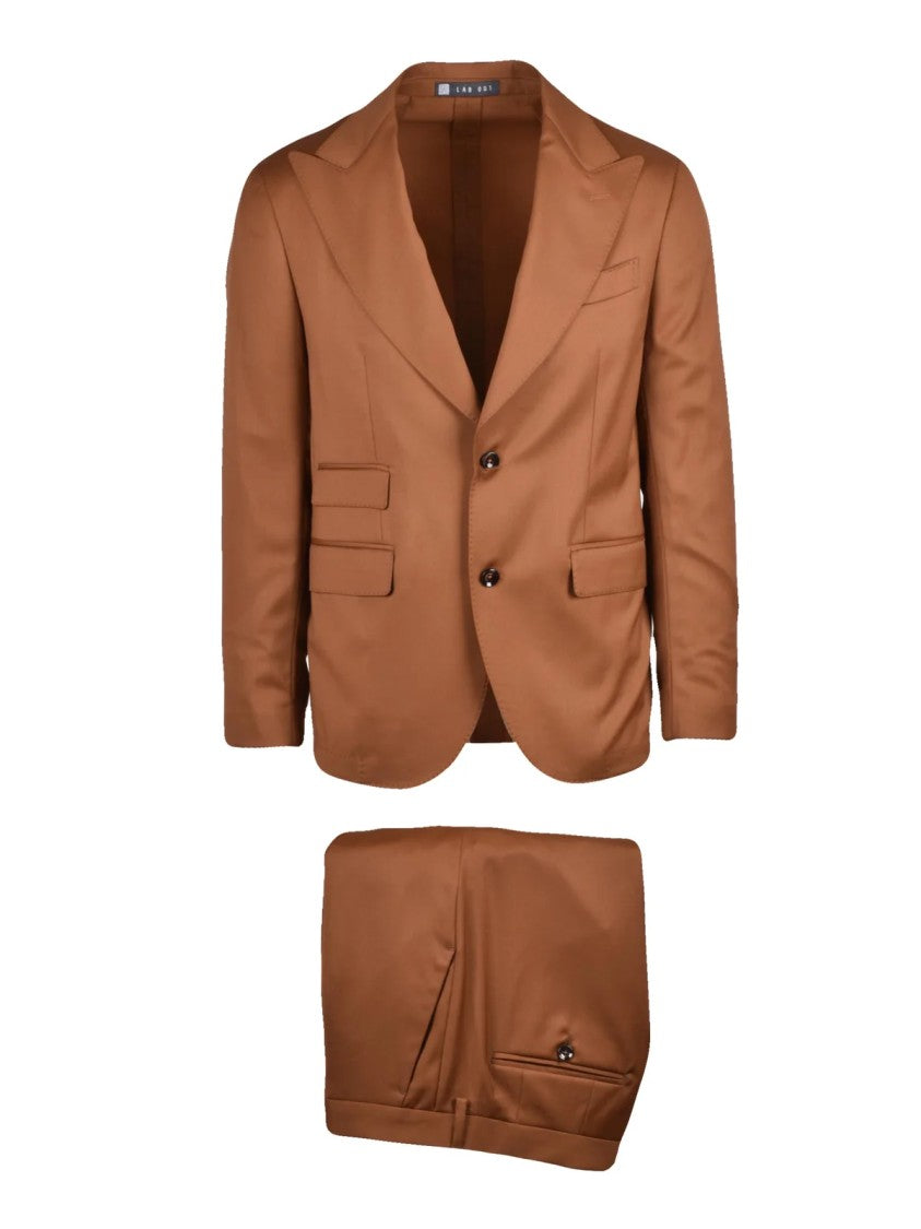 Lab 001 Multicolor Wool Pleated Formal Suit